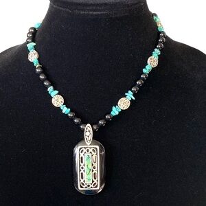 Lady Remington Necklace Vintage LR Statement